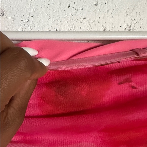 Elegant Pink Tie-Dye Dress, XL - Picture 11 of 15